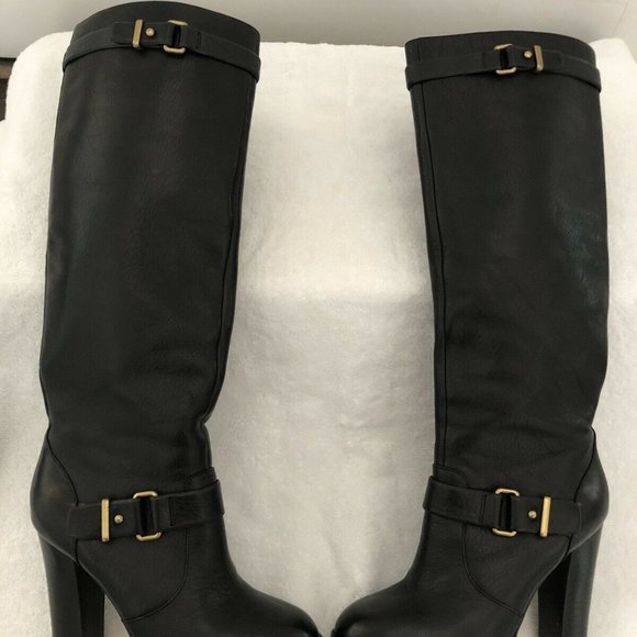 COACH LEIGHTON KNEE HIGH BOOTS SIZE 5.5 BLACK - Picture 4 of 8